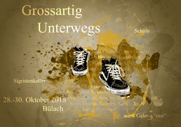 Grossartig Grossartig Blau Plakat